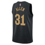 Jarrett Allen 31 Cleveland Cavaliers Unisex Swingman Jersey - Statement Edition - Black
