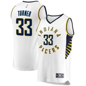 Myles Turner Indiana Pacers Fanatics Fast Break Replica Jersey - Association Edition - White
