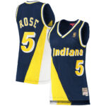 Jalen Rose Indiana Pacers Mitchell & Ness Women's 1996/97 Hardwood Classics Swingman Jersey - Navy