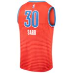 Olivier Sarr Oklahoma City Thunder Fanatics Fast Break Replica Player Jersey - Statement Edition - Orange