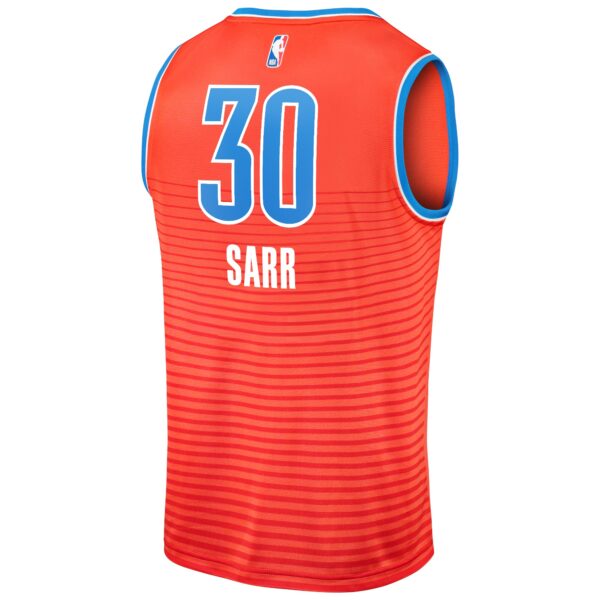 Olivier Sarr Oklahoma City Thunder Fanatics Fast Break Replica Player Jersey - Statement Edition - Orange