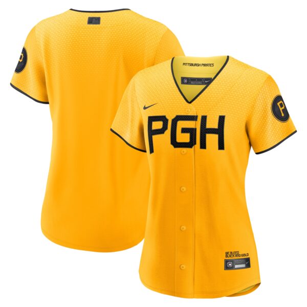 Pittsburgh Pirates  Women's City Connect Replica Jersey - Gold