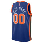 New York Knicks 2023/24 City Edition Swingman Custom Jersey - Blue