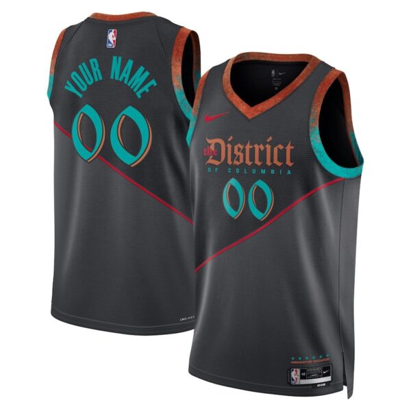 Washington Wizards 2023/24 Swingman Jersey Customized - City Edition - Black