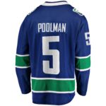 Tucker Poolman Vancouver Canucks Fanatics Home Premier Breakaway Player Jersey - Blue