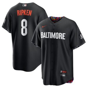 Cal Ripkenu00c2u00a0Baltimore Orioles  City Connect Replica Player Jersey - Black