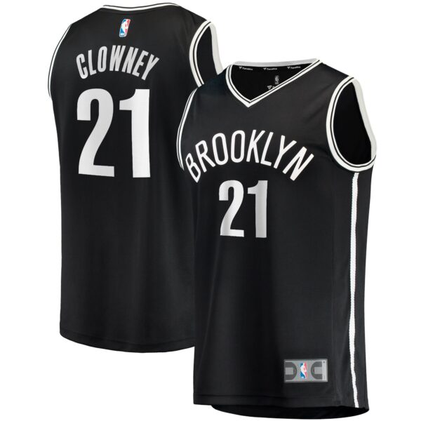 Noah Clowney Brooklyn Nets Fanatics  Fast Break Replica Jersey - Icon Edition - Black