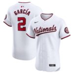 Luis Garcia Washington Nationals  Home Elite Player Jersey - White