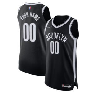 Brooklyn Nets  2021/22 Diamond Authentic Custom Jersey - Icon Edition - Black