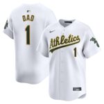 Oakland Athletics  #1 Dad Home Limited Jersey - White