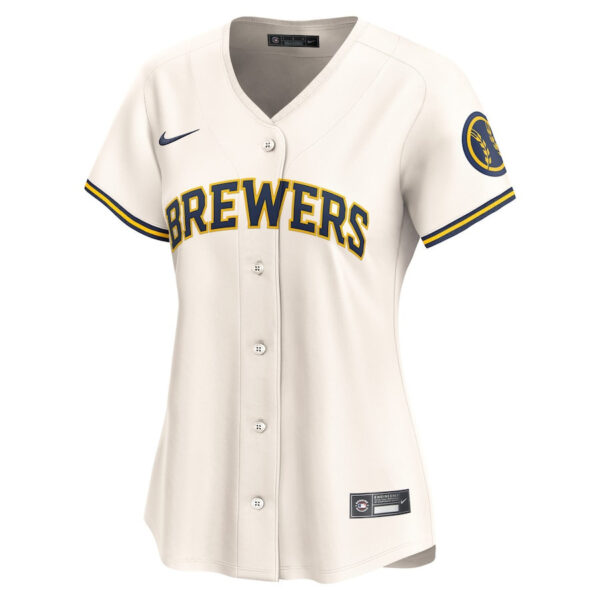 Milwaukee Brewers 2024 Jackie Robinson Day Home Limited Women Jersey - Cream