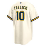 Sal Frelick 10 Milwaukee Brewers Home Men Jersey - Cream