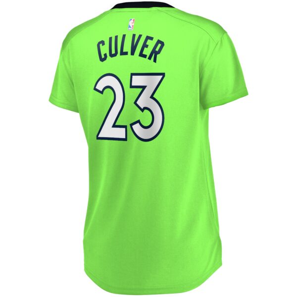 Jarrett Culver Minnesota Timberwolves Fanatics Women's Fast Break Replica Jersey Green - Statement Edition