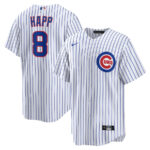 Ian Happ 8 Chicago Cubs Home Men Jersey - White