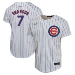Dansby Swanson Chicago Cubs  Youth Home Game Player Jersey - White