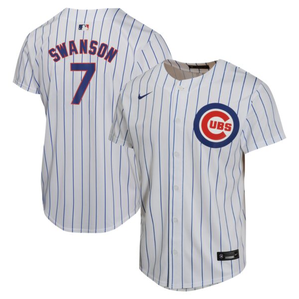Dansby Swanson Chicago Cubs  Youth Home Game Player Jersey - White