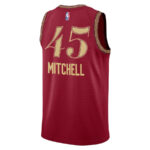 Donovan Mitchell 45 Cleveland Cavaliers 2023/24 City Edition Swingman Jersey - Wine