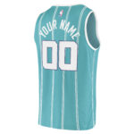 Charlotte Hornets Fanatics Fast Break Replica Custom Jersey - Icon Edition - Teal