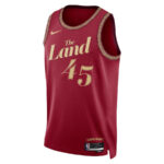 Donovan Mitchell 45 Cleveland Cavaliers 2023/24 City Edition Swingman Jersey - Wine