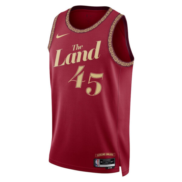 Donovan Mitchell 45 Cleveland Cavaliers 2023/24 City Edition Swingman Jersey - Wine