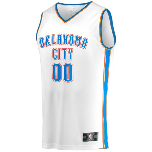Oklahoma City Thunder Fanatics Fast Break Custom Replica Jersey - White - Association Edition