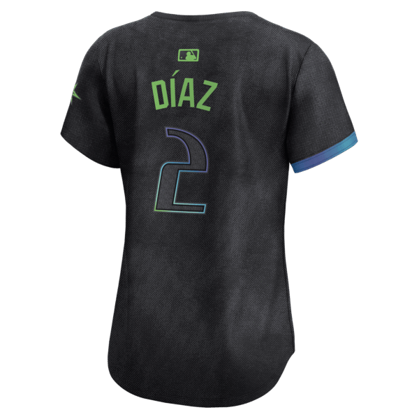 Yandy Diaz 2 Tampa Bay Rays 2024 City Connect Limited Women Jersey - Charcoal