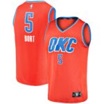 Luguentz Dort Oklahoma City Thunder Fanatics Youth Fast Break Replica Player Jersey - Statement Edition - Orange