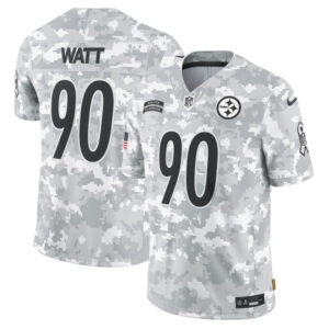 T.J. Watt Pittsburgh Steelers 2024 Salute to Service Limited Jersey - Arctic Camo