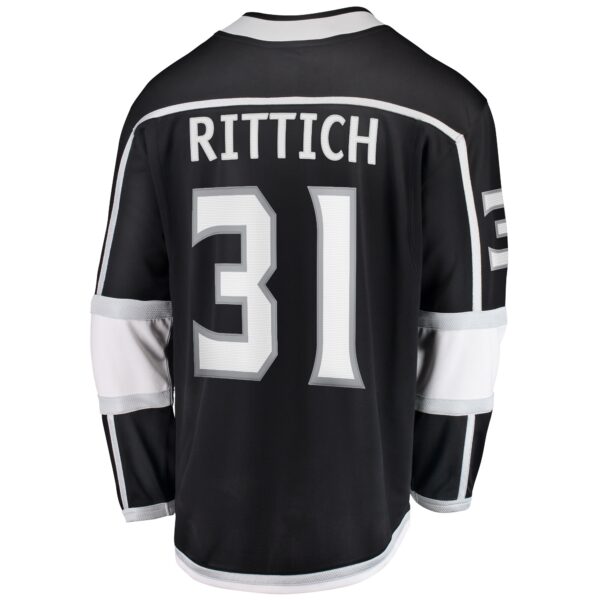 David Rittich Los Angeles Kings Fanatics Home Premier Breakaway Player Jersey - Black