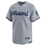 Jazz Chisholm Jr. Miami Marlins  Road Limited Player Jerseyu00c2u00a0u00e2u20acu201c Gray