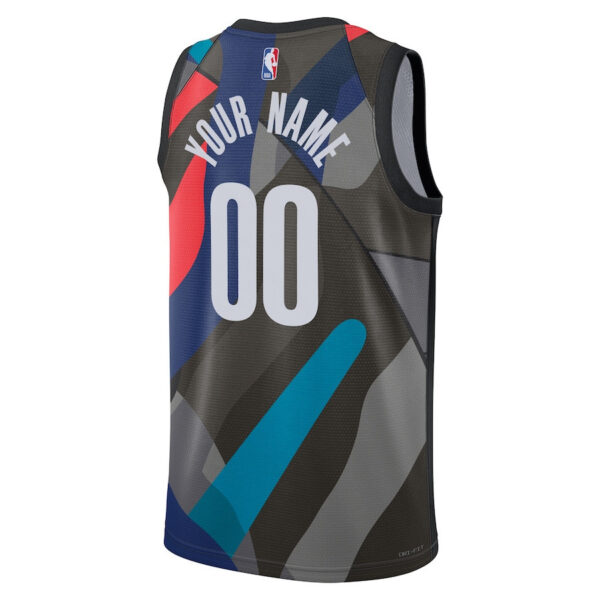 Brooklyn Nets 2023/24 City Edition Swingman Custom Jersey - Black