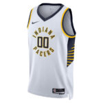 Indiana Pacers 2023/24 Association Swingman Custom Men Jersey - White