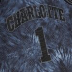 Muggsy Bogues Charlotte Hornets Mitchell & Ness Hardwood Classics 1992/93 Tie-Dye Swingman Jersey - Black