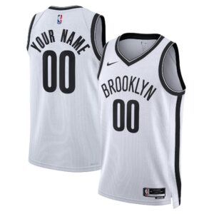 Brooklyn Nets  Unisex Swingman Custom Jersey White - Association Edition