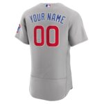 Chicago Cubs  Road Authentic Custom Jersey - Gray