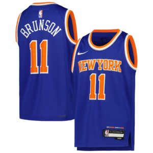 Jalen Brunson New York Knicks  Youth Swingman Jersey - Icon Edition - Blue