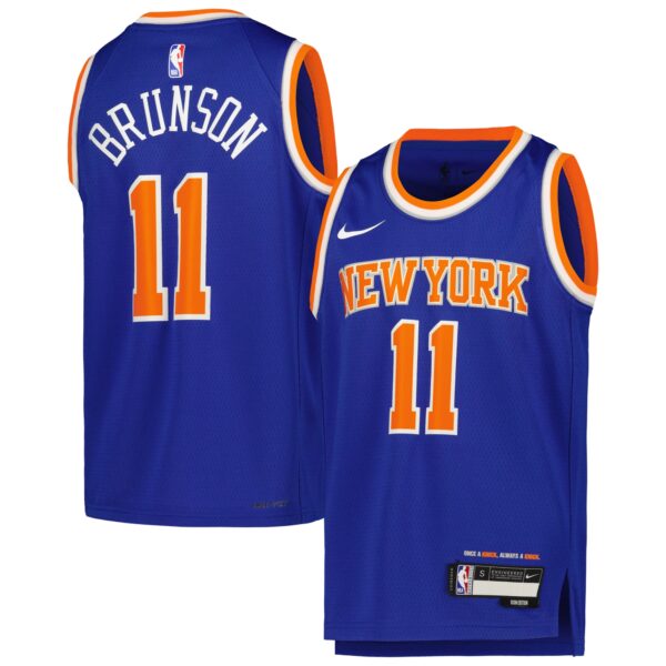 Jalen Brunson New York Knicks  Youth Swingman Jersey - Icon Edition - Blue