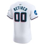 Miami Marlins  Home Elite Pick-A-Player Retired Roster Patch Jersey - White
