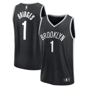 Mikal Bridges Brooklyn Nets Fanatics Fast Break Player Jersey - Icon Edition - Black