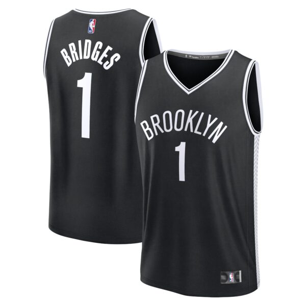 Mikal Bridges Brooklyn Nets Fanatics Fast Break Player Jersey - Icon Edition - Black