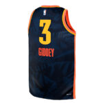 Josh Giddey 3 Oklahoma City Thunder 2023/24 City Edition Swingman YOUTH Jersey - Navy