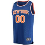 New York Knicks Fanatics Fast Break Custom Replica Jersey Blue - Icon Edition