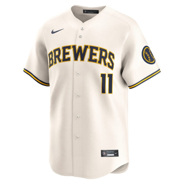 Rowdy Tellez 11 Milwaukee Brewers Home Limited Player Men Jersey - Cream