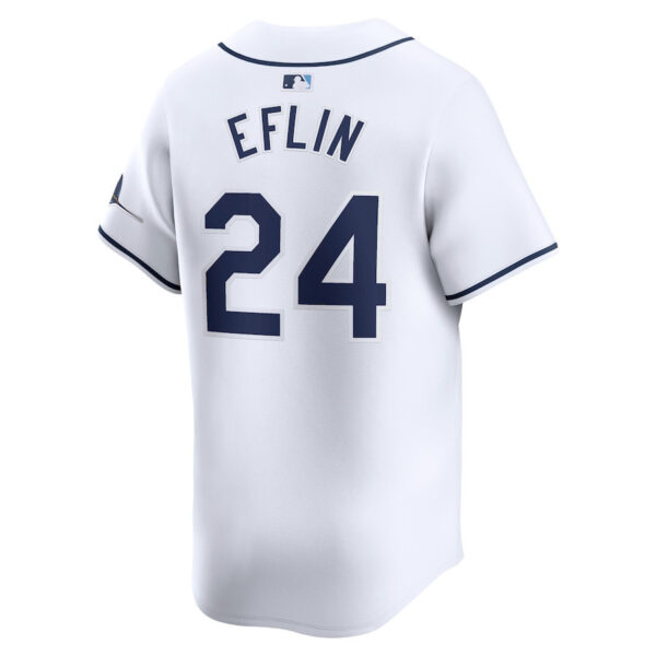 Zach Eflin 24 Tampa Bay Rays Home Limited Player Men Jersey - White
