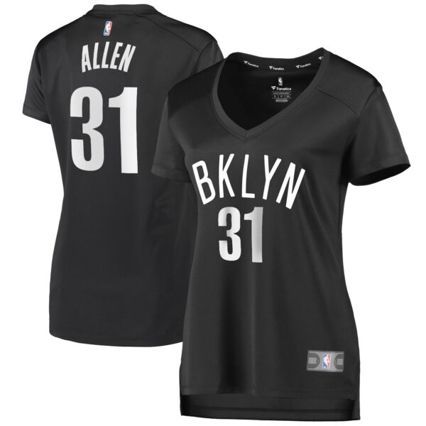 Jarrett Allen Brooklyn Nets Fanatics Women's Fast Break Player Jersey - Statement Edition - Black