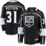 David Rittich Los Angeles Kings Fanatics Home Premier Breakaway Player Jersey - Black