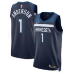 Kyle Anderson 1 Minnesota Timberwolves Unisex Swingman Jersey - Icon Edition - Navy