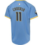 Jackson Chourio 11 Milwaukee Brewers 2024 City Connect Limited YOUTH Jersey - Powder Blue