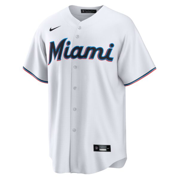 Avisau00c3u00adl Garcu00c3u00ada Miami Marlins  Home  Replica Player Jersey - White