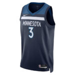 Jaden McDaniels 3 Minnesota Timberwolves Unisex Swingman Jersey - Icon Edition - Navy